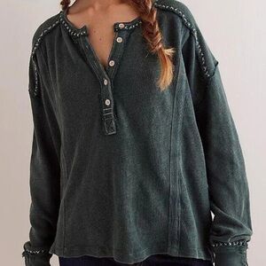 FREE PEOPLE We The Free Taylor Henley size small